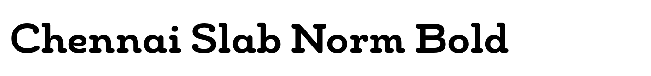 Chennai Slab Norm Bold